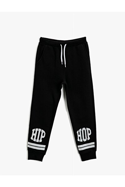 Koton Hıp Hop Baskılı Jogger Eşofman Altı - Siyah 2kkb46005tk