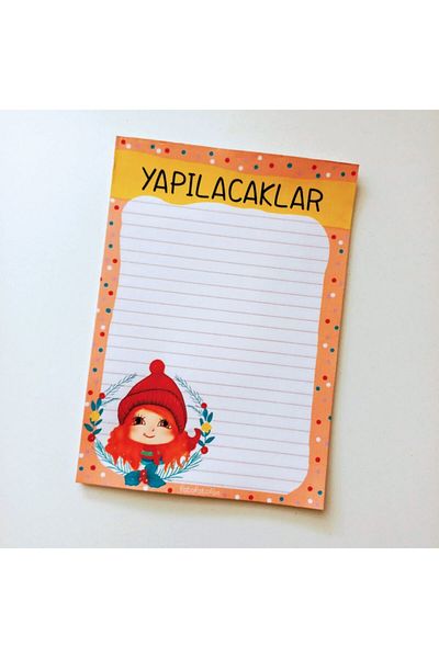 Fatofotofan الشتاء فتاة ملاحظة حامل Memopad