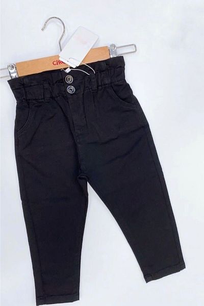 Çikoby Girl's Black Jeans Mom Jean