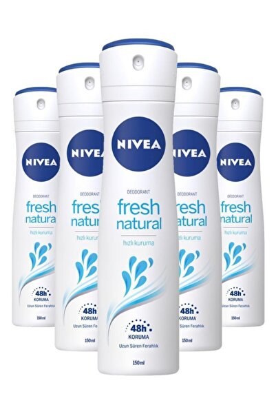 NIVEA Fresh Naturel Bayan Deodorant 150 Ml X5