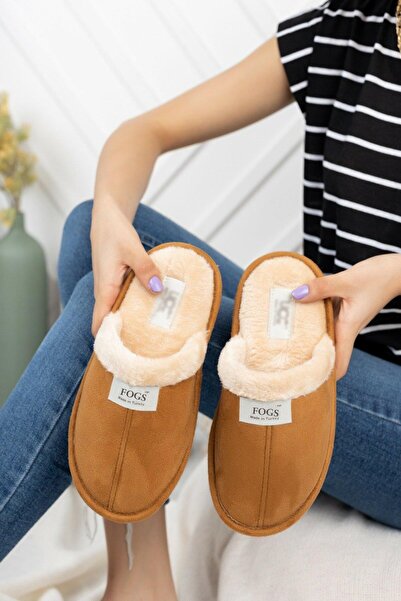 Fogs Pofuduk Ev Terliği Erkek Kadın Için Ses Yapmaz Taban Içi Kürklü Yıkanabilir