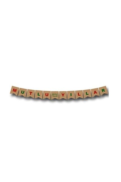Happyland Cardboard New Year Happy Birthday Uzar Lettering Banner 2 Meters