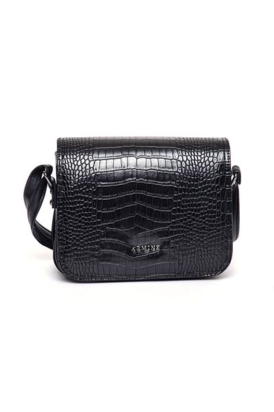 Armine 189 Geanta de dama crocodil neagra