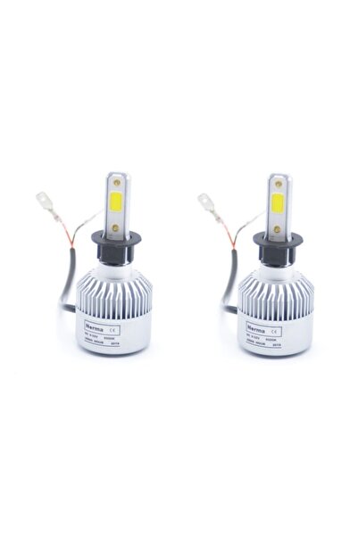 NORMA 24v-12v H1 Xenon Led Ampul Seti 6000k 8000 Lümen Cob Led