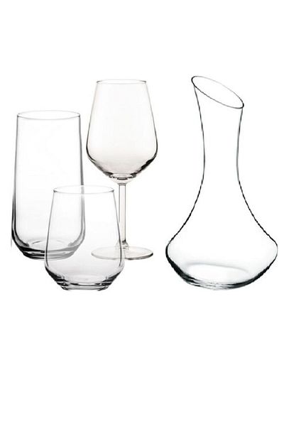 Paşabahçe Allegra 19 Pieces Water Soft Drink Glass and Celebration Carafe 1750 ml