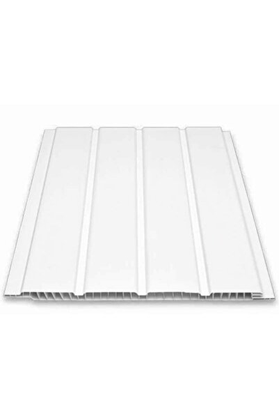 SerProfil Fugalı Beyaz Plastik Pvc Duvar Tavan Lambiri / 30 Adet 20cm X 1 Metre - 6 Metrekare