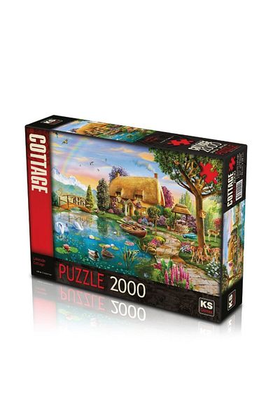 Ks Puzzle 22505 Ks Hut by the Lake - Lakeside Cottage 2000 Piece Puzzle / Age +12