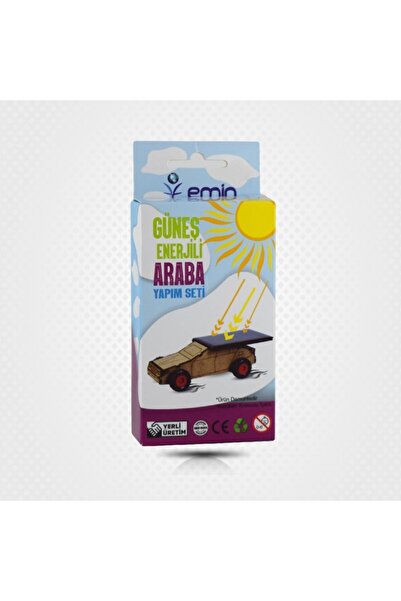 Emin İş Eğitimi Solar Güneş Enerjili Araba Yapım Seti Ahşap