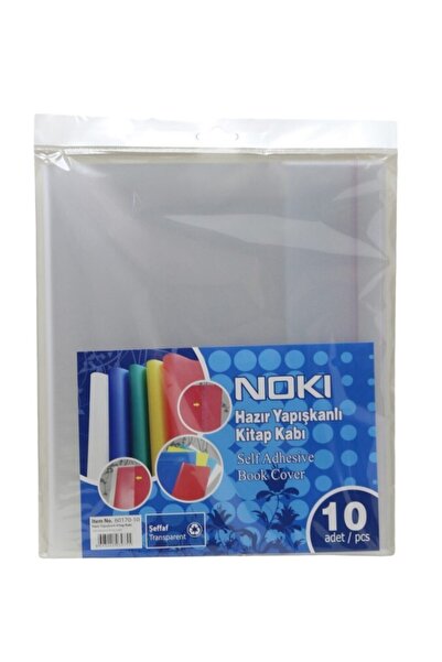Noki Hazır Yapışkanlı Kitap Kabı 10 Adet Şeffaf