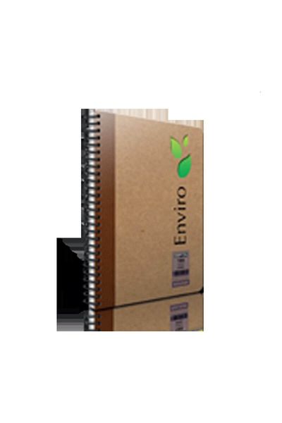 Gıpta Blocnotes Envir Kraft Copertă rigidă cu spirală - în carouri - 17x24 cm 100-1 3-1793000-2011