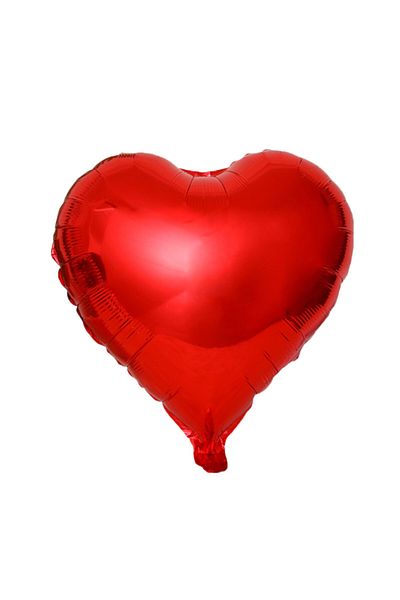 YD Party Supplies Red Heart Foil Balloon 18 Inch 45 Cm
