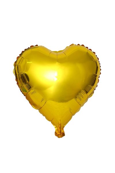 YD Party Supplies Gold Heart Foil Balloon 18 Inch 45 Cm