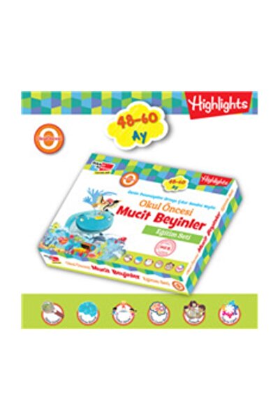 Dikkat Atölyesi Yayınları Okul Öncesi Mucit Beyinler Eğitim Seti 48-60 Ay