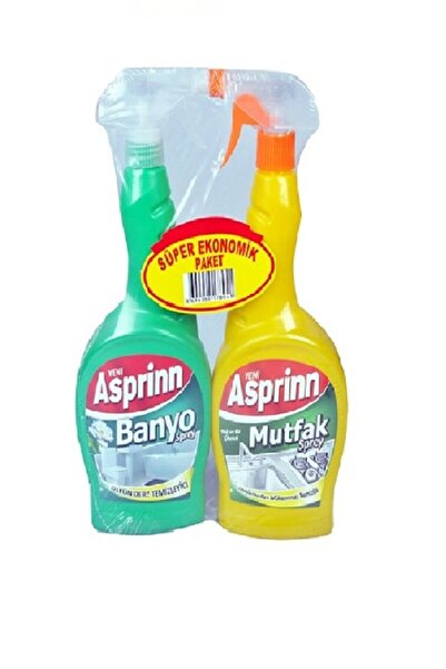 GÜLEÇ Asprin Mutfak 750 ml Banyo 750 ml Sprey