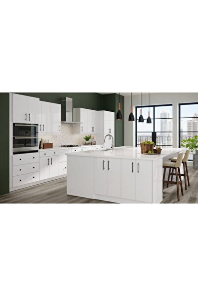 KrcDisplay Parlak Beyaz Folyo Lake Görünüm Yapışkanlı Kaplama Folyosu 52cmx6mt