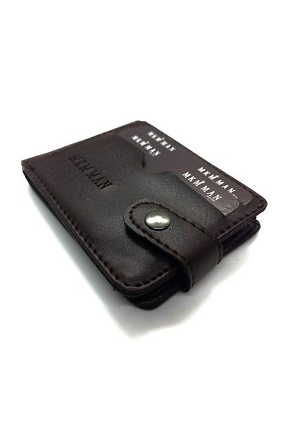 MKM Men's Brown Card Holder and Wallet