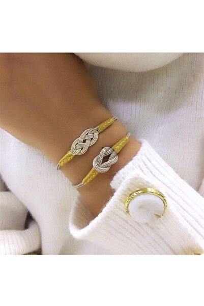 bestmysilver Kadın Kazaziye Gümüş Bileklik Kombini