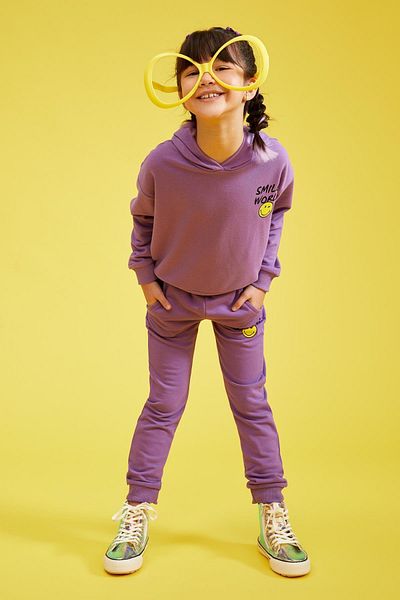 DeFacto Φούτερ για κορίτσια Smileyworld με άδεια Jogger