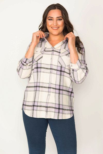 Şans Plus Size Shirt - Ecru - Relaxed fit