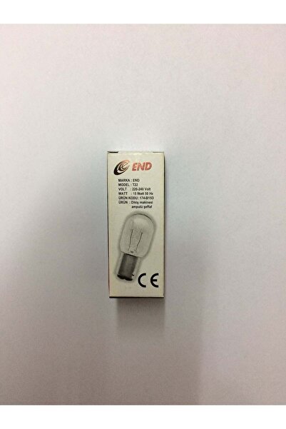 End Dikiş Makinesi Ampülü Gün Işığı 15 W Şeffaf T22