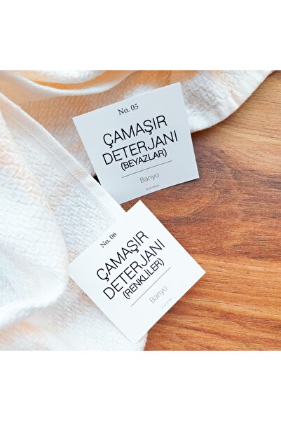 Sıcak Atölye - Banyo Deterjan Etiketi - 24'lü Set - Model.mis Kokulu