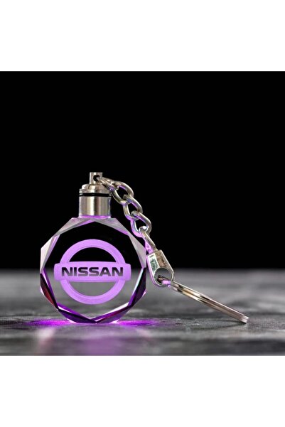 Be Hediyelik سلسلة مفاتيح سيارة LED مع شعار نيسان سلسلة مفاتيح نيسان