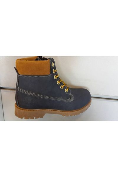 Jump 12283 Παιδικές μπότες D-navy blue με φερμουάρ και κορδόνια
