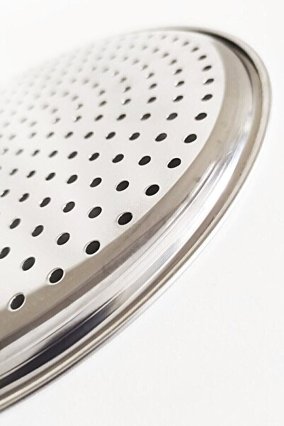 QNİAY Stainless Steel Pizza Cooking Mat Set of 3 Trays 20-22-24 cm