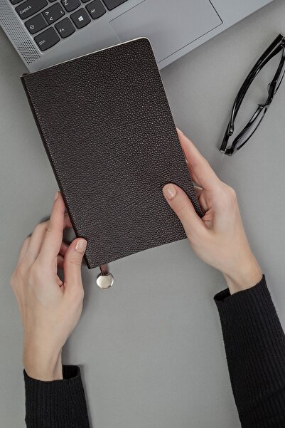 Leather Paper Leather & Paper Büyük Boy Defter 13X21 Kahve Flotter Defter