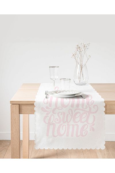 Realhomes Pudra Home Sweet Home Digital Printed Runner
