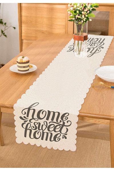 Realhomes Grey Home Sweet Home Modern Printed Runner