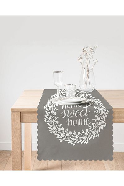 Realhomes Home Sweet Home Runner decorativ cu imprimare digitală