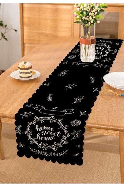 Realhomes Home Sweet Home Dijital Baskılı Dekoratif Runner
