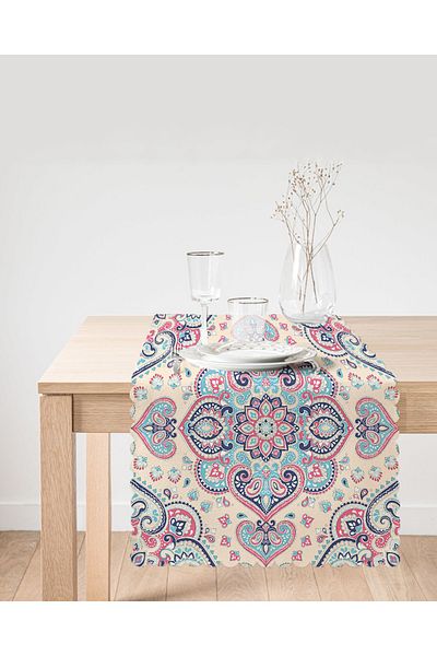 Realhomes Διακοσμητικός δρομέας με μοτίβο Damask Pattern