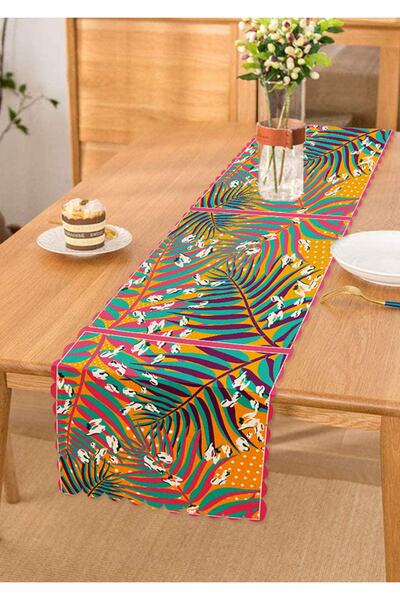 Realhomes Summer Özel Seri Dijital Baskılı Modern Süet Runner