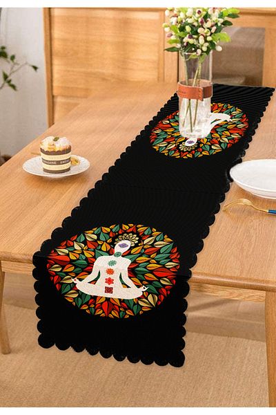 Realhomes Orientul Îndepărtat Yoga Motive Mandalas Design special Alergăr imprimat digital