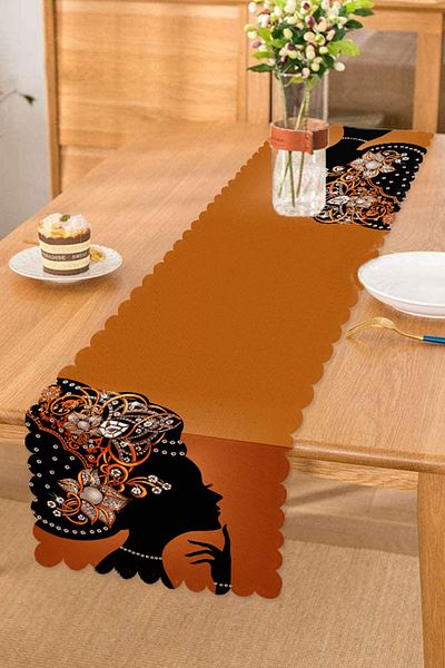 Realhomes Elegance Design special Alergăr decorativ cu design special cu fundal portocaliu
