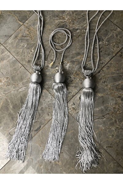 lovelyhome35 2 Adet Açık Gri Yana Toplama Braçol Aparatı +sarkıt Seti