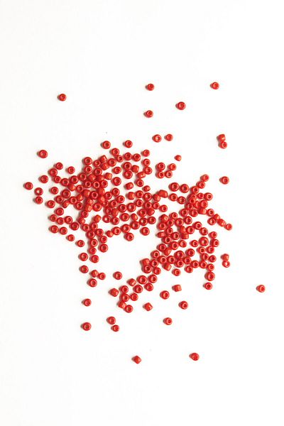 New Obsessions Υλικό Κατασκευής Κοσμημάτων Diy 250 gr Κόκκινες Χάντρες Άμμου