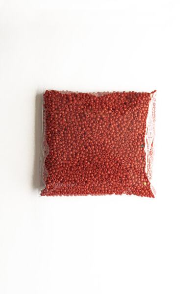 New Obsessions Υλικό Κατασκευής Κοσμημάτων Diy 250 gr Κόκκινες Χάντρες Άμμου