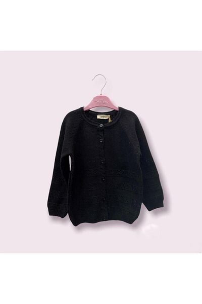 Çikoby Girl's Black Cardigan