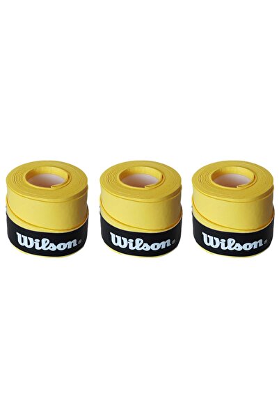 Wilson Comfort Bowl O'grips 3 Adet Grip, Tenis Raketi Gribi Sarı