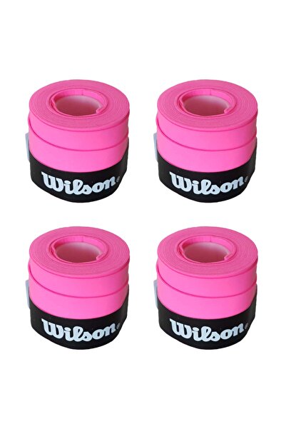 Wilson Comfort Bowl O'grips 4 Adet Grip, Tenis Raketi Gribi Pembe