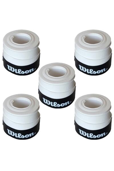 Wilson Comfort Bowl O'grips 5 Adet Grip, Tenis Raketi Gribi Beyaz
