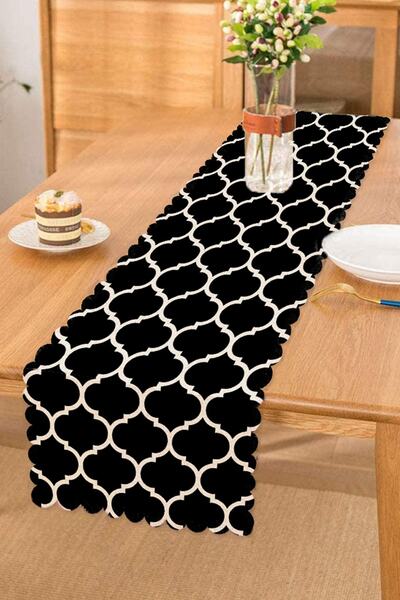 Realhomes خلفية سوداء منقوشة رقمية مطبوعة بتصميم مخصص