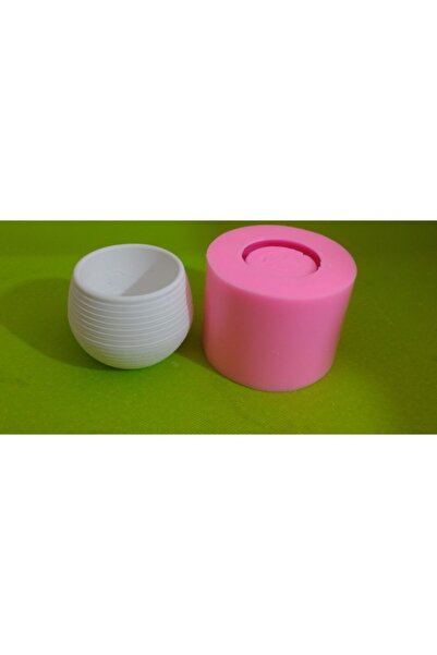 AnkaHobiMarket Yuvarlak Saksı Silikon Kalıp