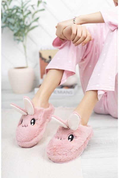 StWenn Παντόφλες Fluffy Animal Figured Slippers Γυναικείες παντόφλες εσωτερικού χώρου Γούνινες παντόφλες