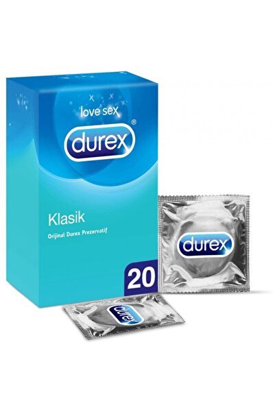 Durex Klasik Prezervatif 20'li Avantaj Paket I 1 Paket (1 X 20 Adet)