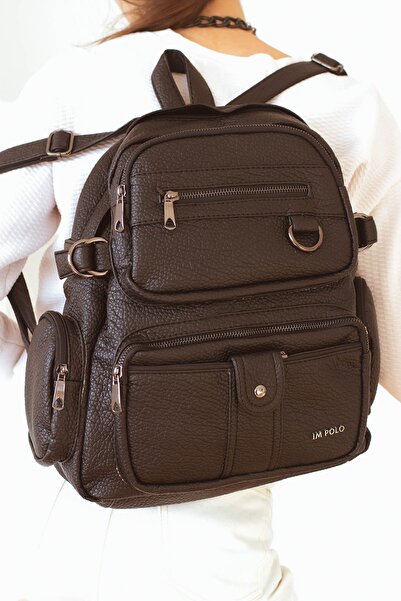 ImPolo Rucsac multifuncțional brodat și convenabil