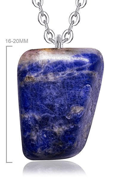 Tesbih Atölyesi Certified Raw Natural Unprocessed Lapis Lazuli Stone Necklace